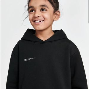 Pangaia black kids 365 hoodie